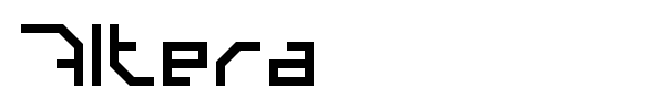 Altera font preview